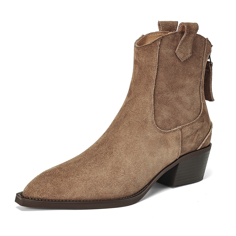 Block Heel Ankle Boots - Botki damskie AIYUQI 2026, nowe botki
