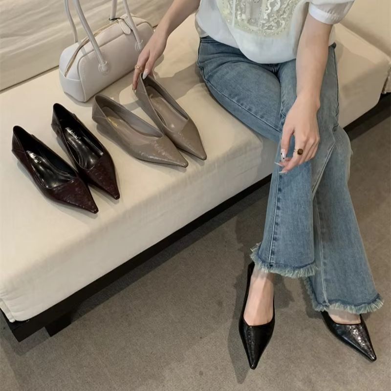 Women'S Shoes For Work - Damskie letnie buty z ostrym noskiem,