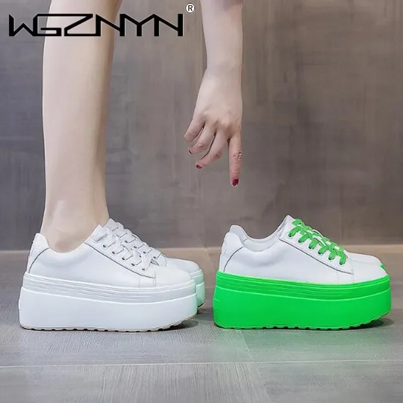 Platform Sneakers Chunky - Luksusowe jesienne damskie buty casual z