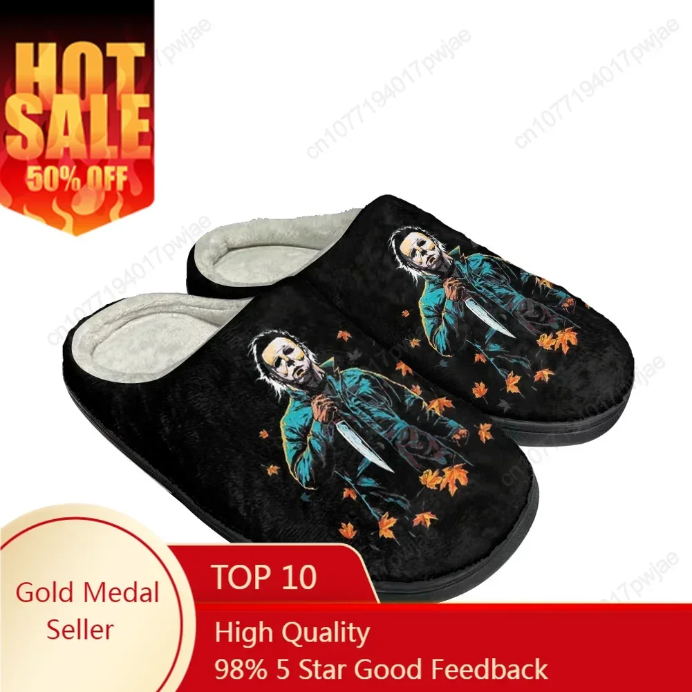 Women Shoes Myer - Terror Michael Myers Bawełniane Personalizowane Kapcie