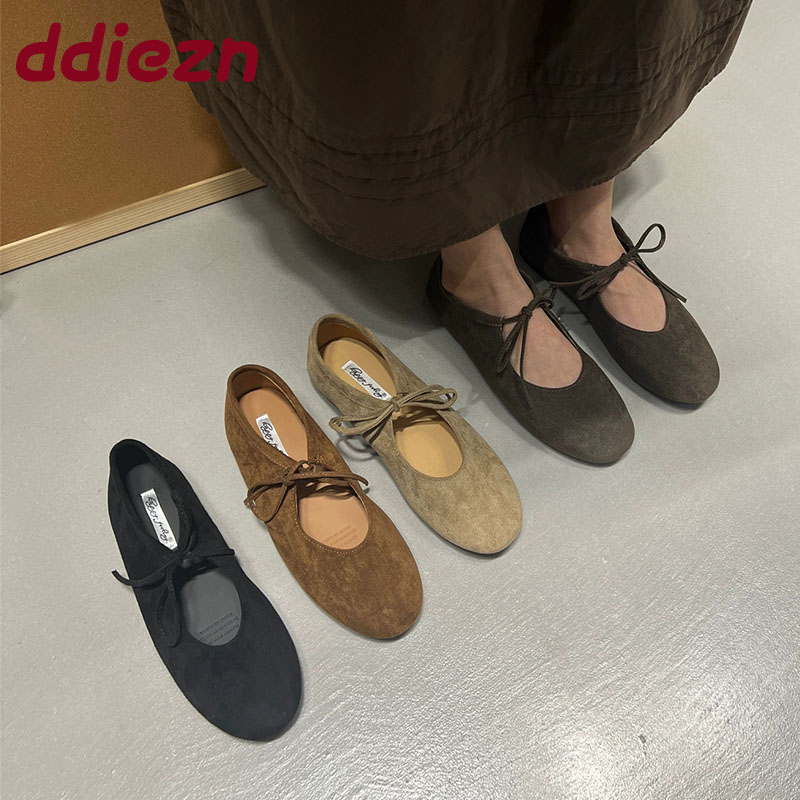Women'S Shoes For Wide Feet - Damskie baleriny z kokardą motylkową, codzienne,