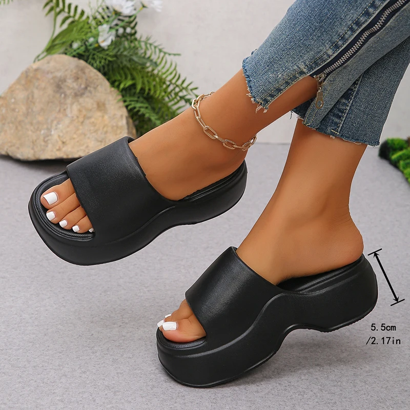 Grube Klapki na Platformie Dam – Women Shoes Wedges recenzja i cena