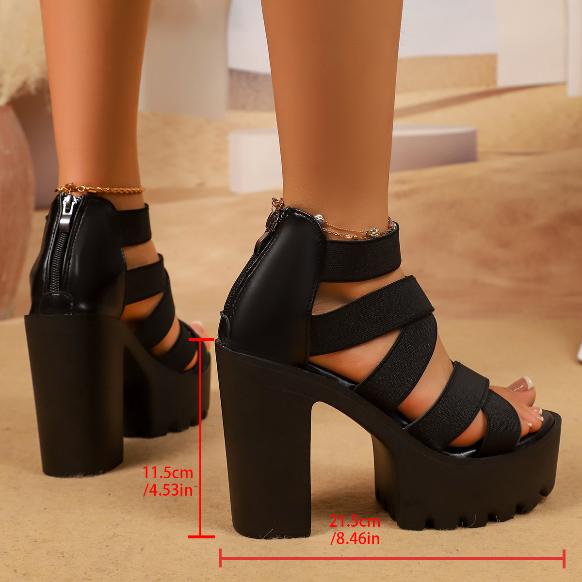 Sandały na platformie w stylu  – Platform Sneakers Chunky recenzja i cena
