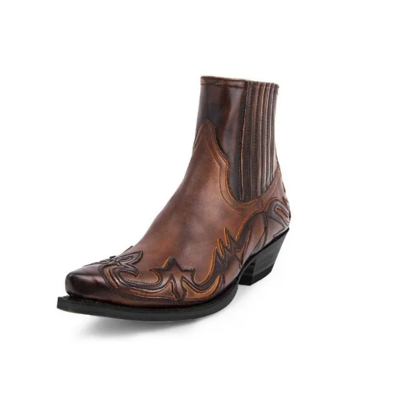 Nowe męskie botki na koturnie, – Block Heel Ankle Boots recenzja i cena