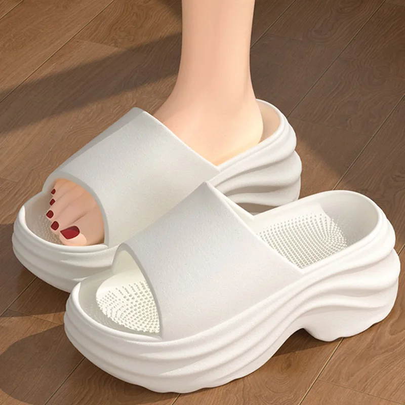 Grube platformy, jednokolorowe – Women Shoes Wedges recenzja i cena