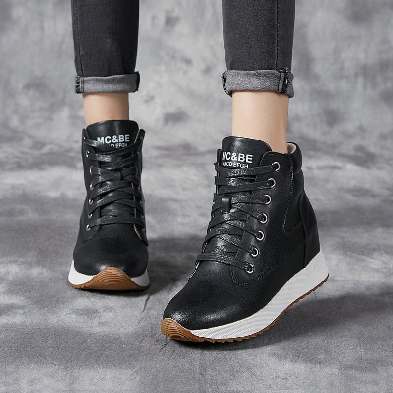 Botki damskie ze skóry natural – Platform Sneakers Chunky recenzja i cena