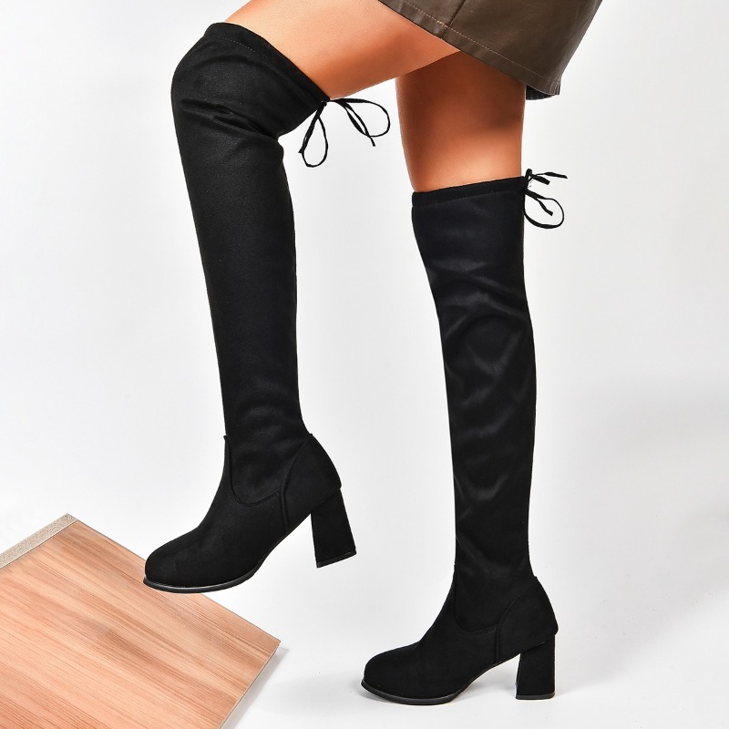 Jesienno-zimowe nowe, obcisłe  – Block Heel Ankle Boots recenzja i cena