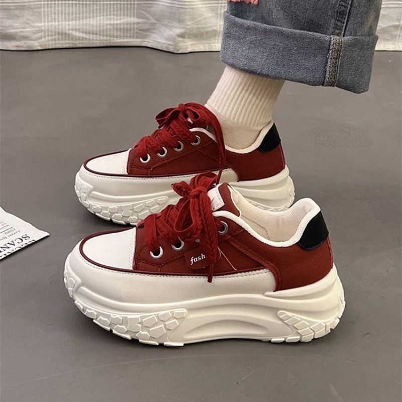 Grube białe sneakersy damskie  – Platform Sneakers Chunky recenzja i cena