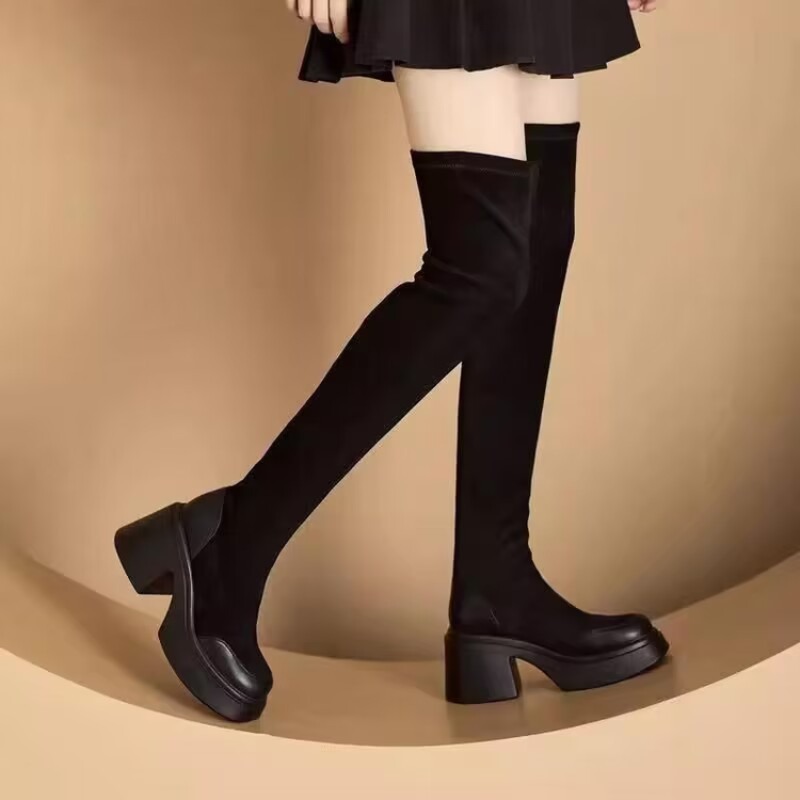 Damskie kozaki za kolano na pl – Block Heel Ankle Boots recenzja i cena