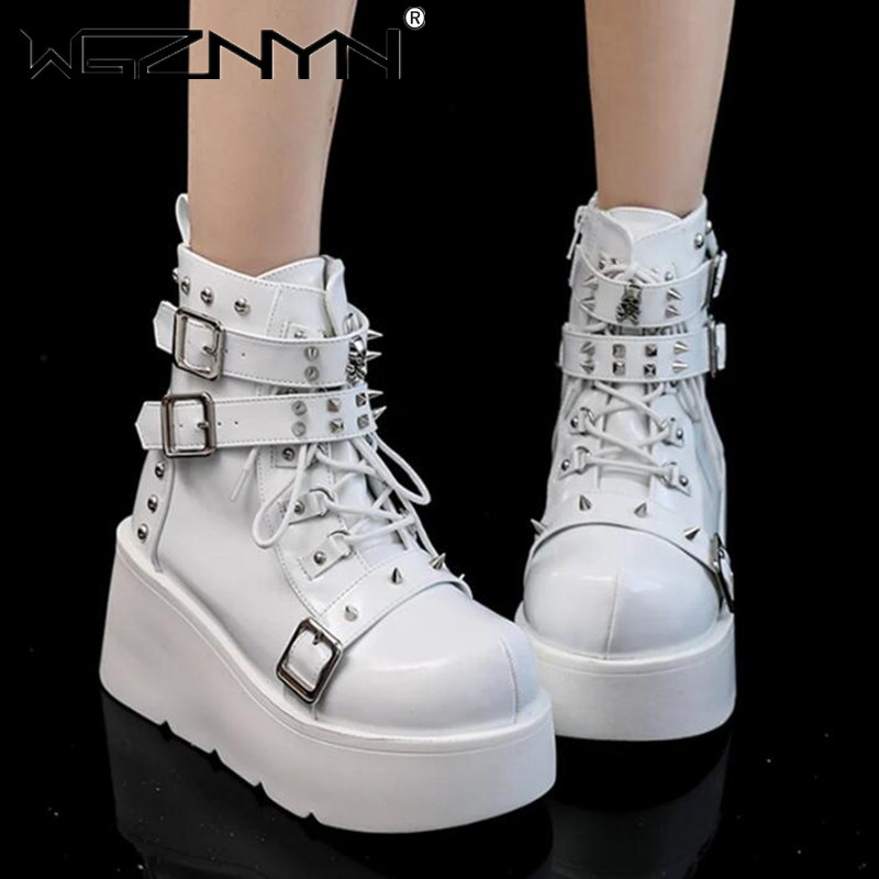 NEW Ladies Wedges High Heels B – Block Heel Ankle Boots recenzja i cena