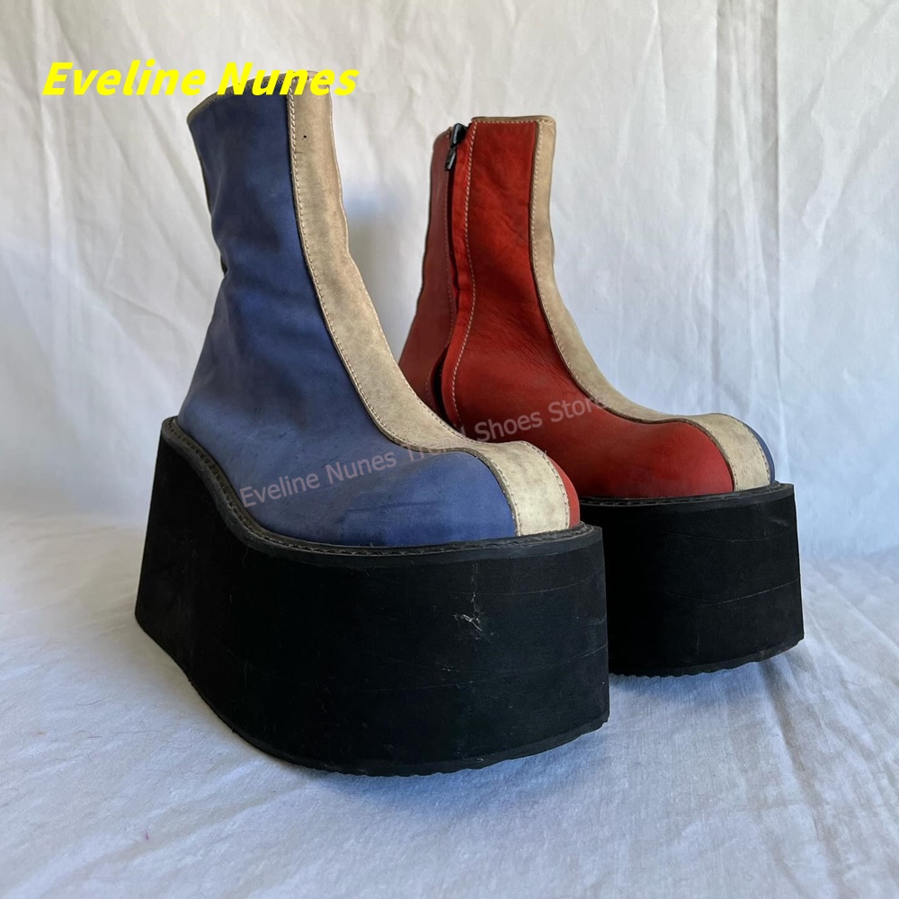 Botki na platformie w stylu Y2 – Block Heel Ankle Boots recenzja i cena