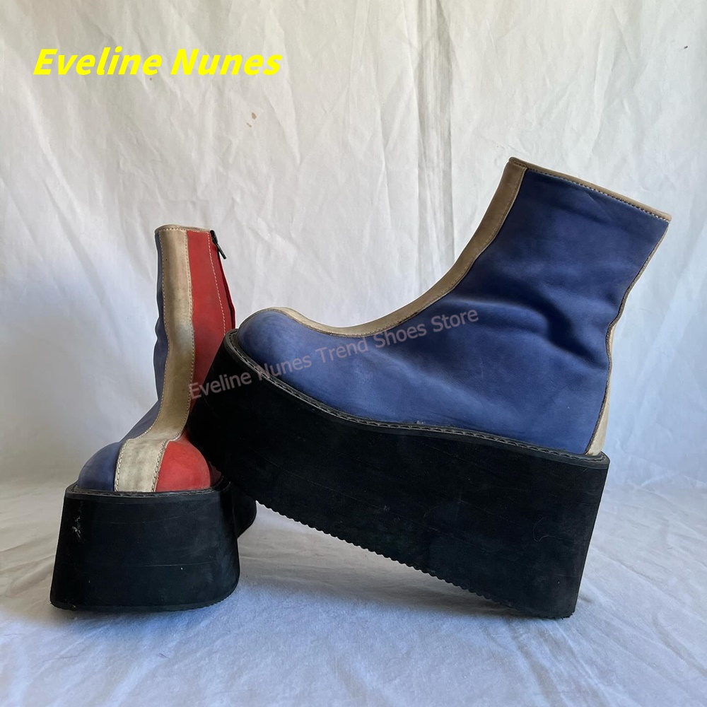 Botki na platformie w stylu Y2 – Block Heel Ankle Boots recenzja i cena