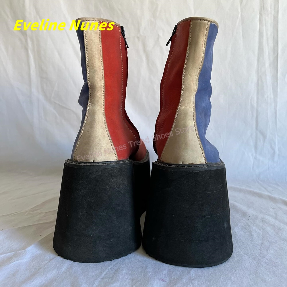 Botki na platformie w stylu Y2 – Block Heel Ankle Boots recenzja i cena
