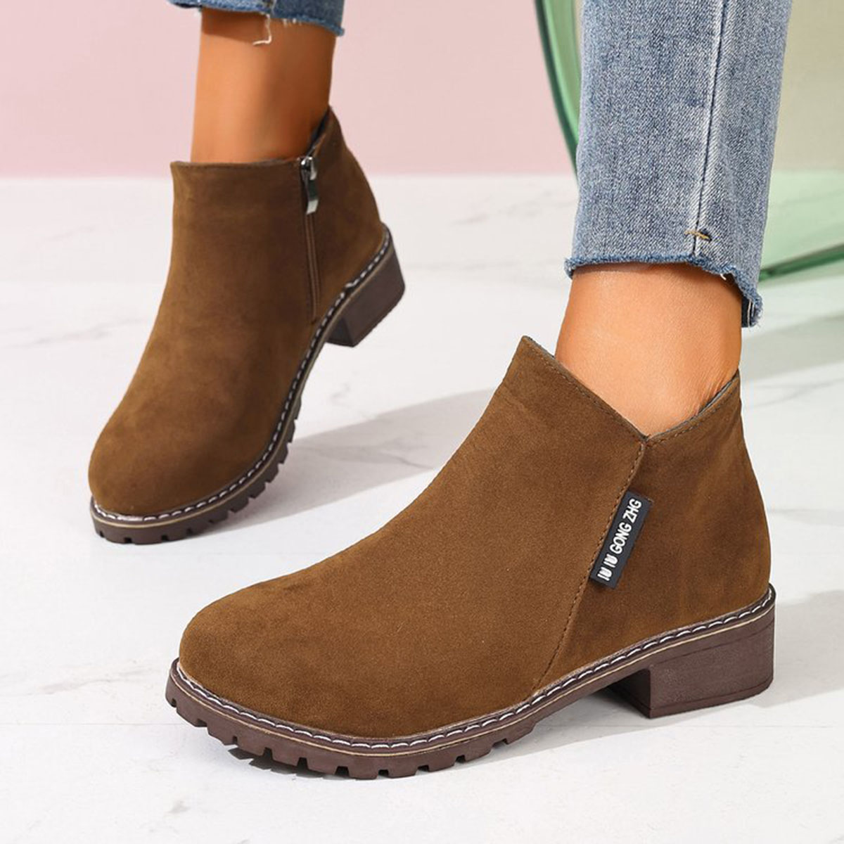 Damskie botki na jesień i zimę – Block Heel Ankle Boots recenzja i cena