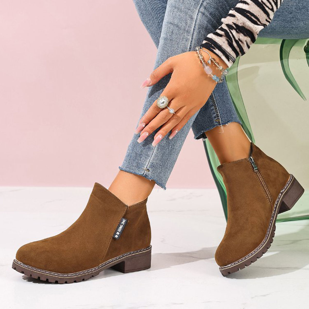 Damskie botki na jesień i zimę – Block Heel Ankle Boots recenzja i cena