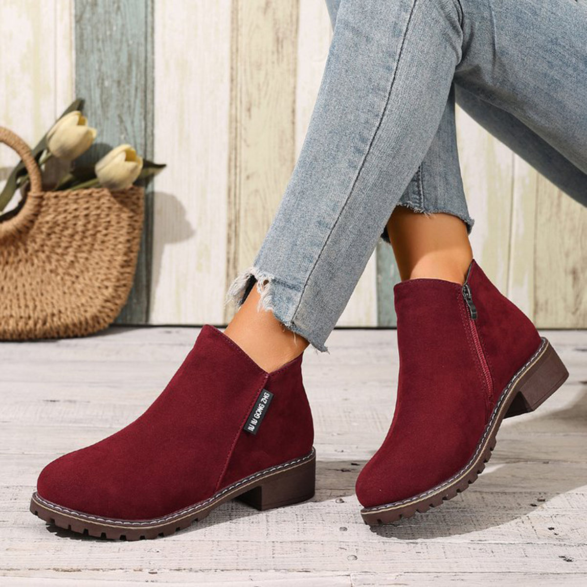 Damskie botki na jesień i zimę – Block Heel Ankle Boots recenzja i cena