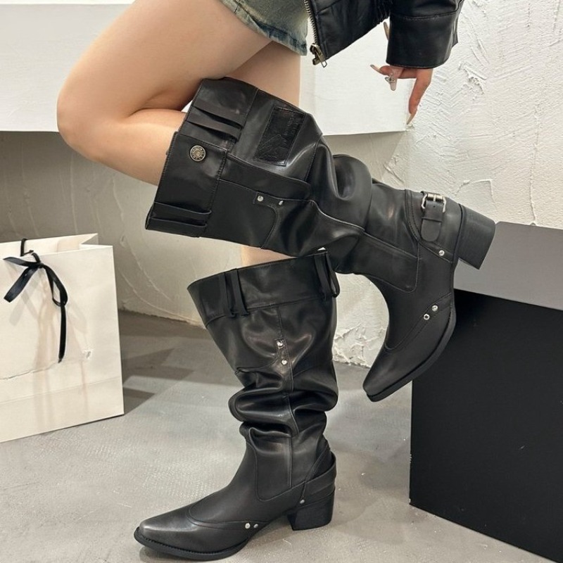Damskie botki na wiosnę i lato – Block Heel Ankle Boots recenzja i cena