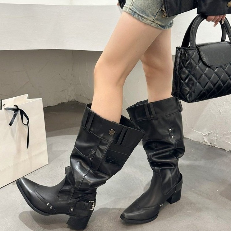 Damskie botki na wiosnę i lato – Block Heel Ankle Boots recenzja i cena