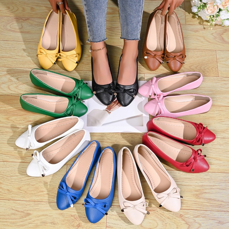 Płytkie skórzane buty damskie  – Women Shoes Wedges recenzja i cena