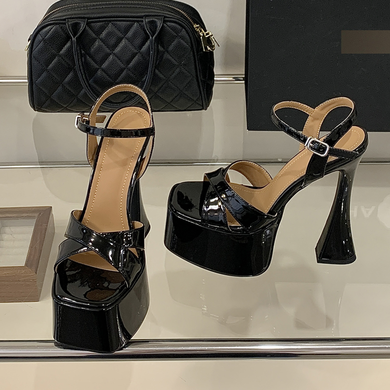 Damskie sandały z odkrytymi pa – Block Heel Ankle Boots recenzja i cena