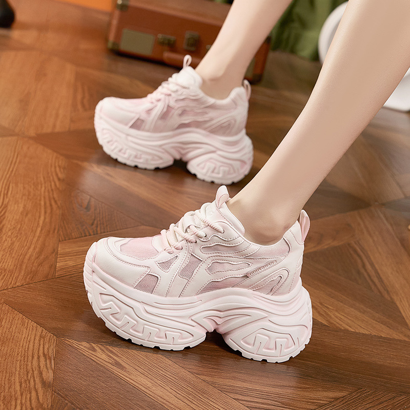 Damskie modne sneakersy na gru – Platform Sneakers Chunky recenzja i cena