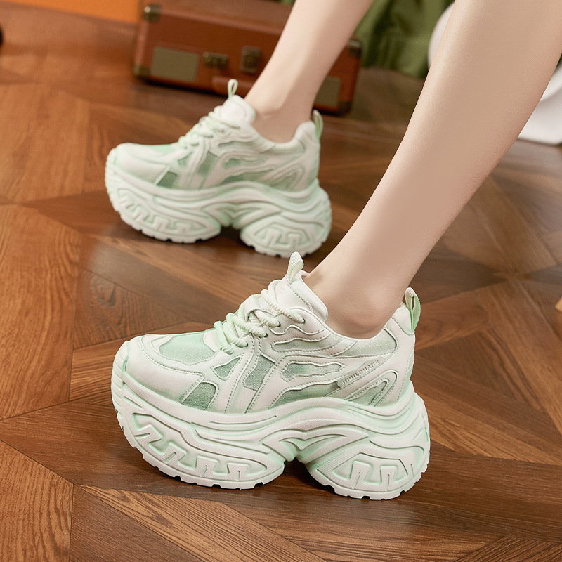 Damskie modne sneakersy na gru – Platform Sneakers Chunky recenzja i cena